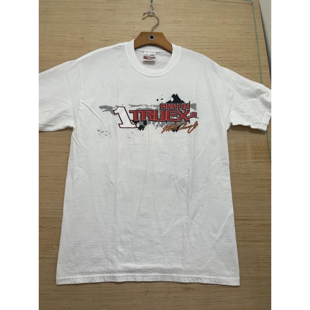 Martin Truex Jr Shirt Mens Medium White NASCAR Racing‎ Chase Authentics Tee